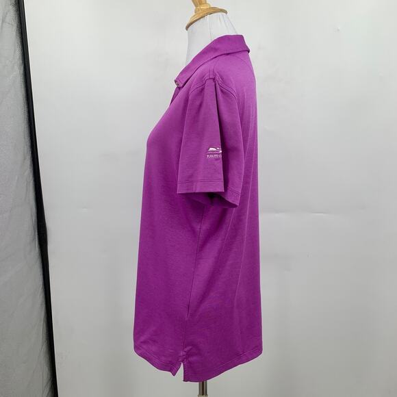 Peter Millar Shirt Womens L Large Berry 5 Button Placket Performance *Logo - Picture 4 of 10